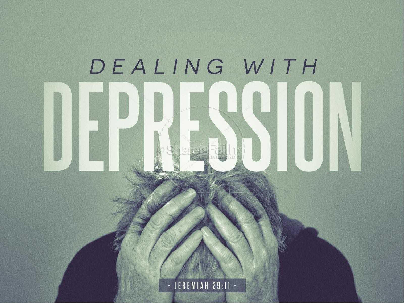 Dealing With Depression Christian Powerpoint | Powerpoint Inside Depression Powerpoint Template