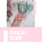 Decal Size Guide For Starbucks Cold And Hot Cups | Cricut Inside Starbucks Create Your Own Tumbler Blank Template