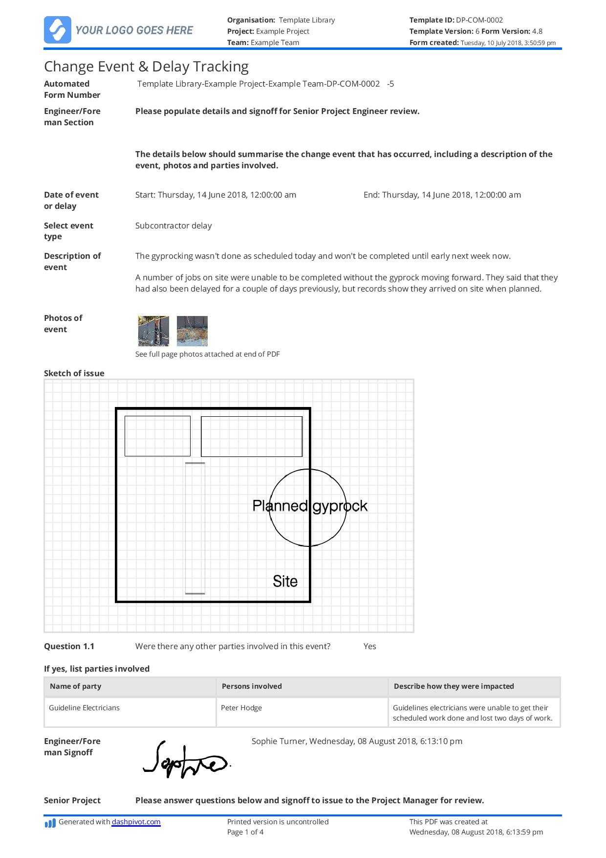 Delay Analysis Report Template: Use This Template For Free Now Within Project Analysis Report Template