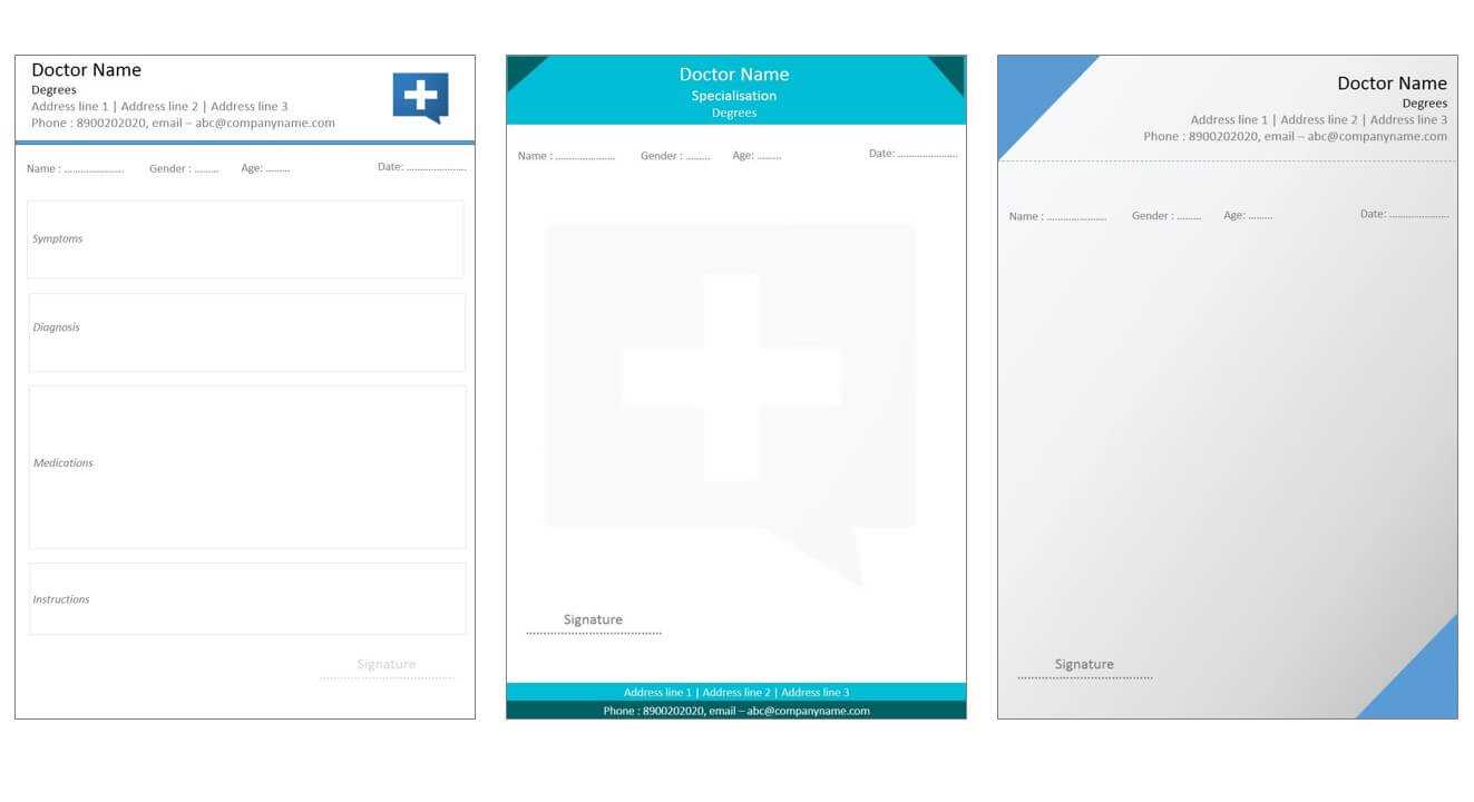 Designs For Medical Prescription Template – Indoclinic Blog Pertaining To Doctors Prescription Template Word