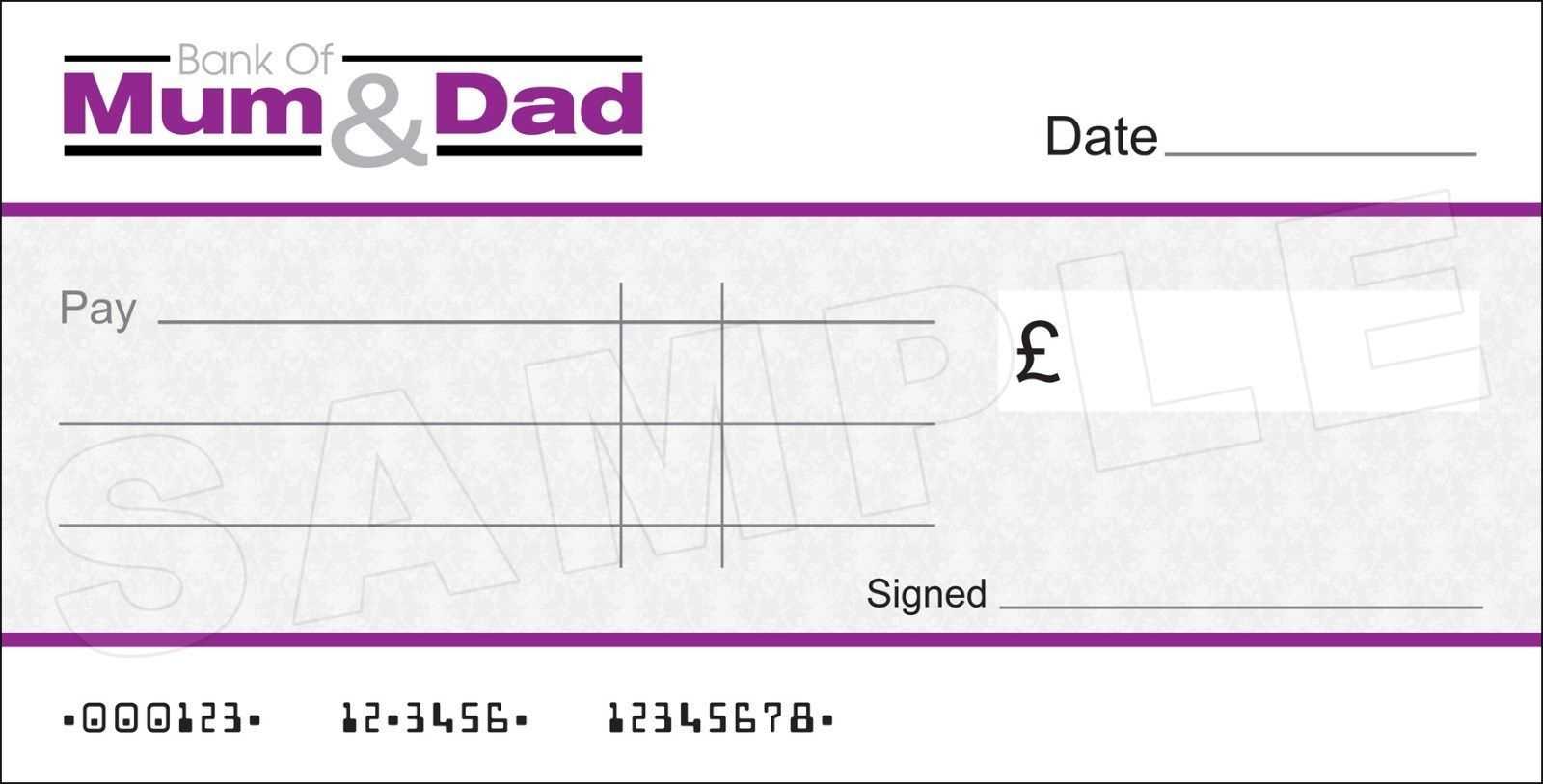 Free Editable Cheque Template