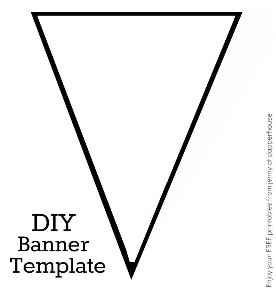 Diy Banner Template Free Printable From Jenny At Dapperhouse For Free Printable Banner Templates For Word