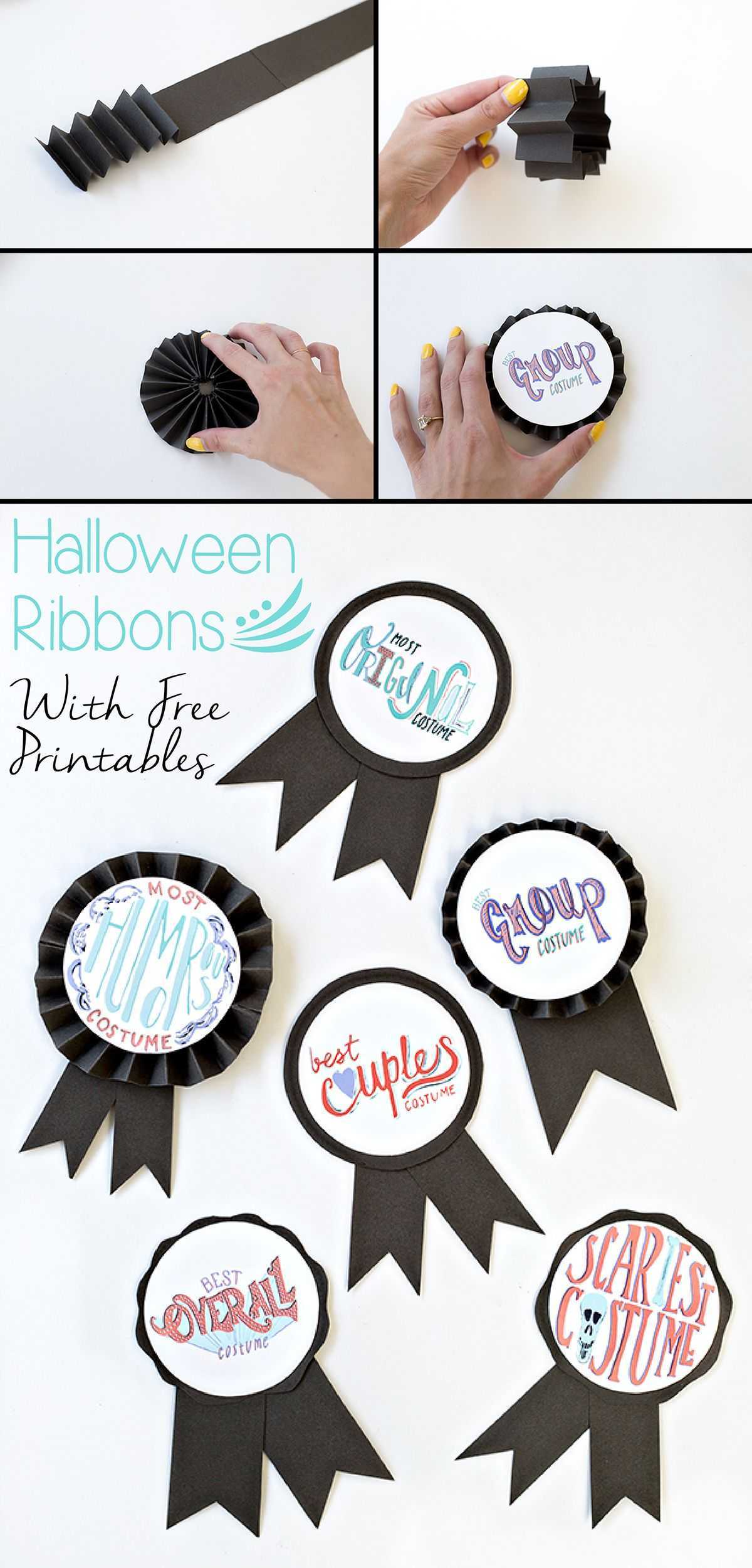 Diy Halloween Costume Award Ribbons (+ Free Printable | Free With Regard To Halloween Costume Certificate Template