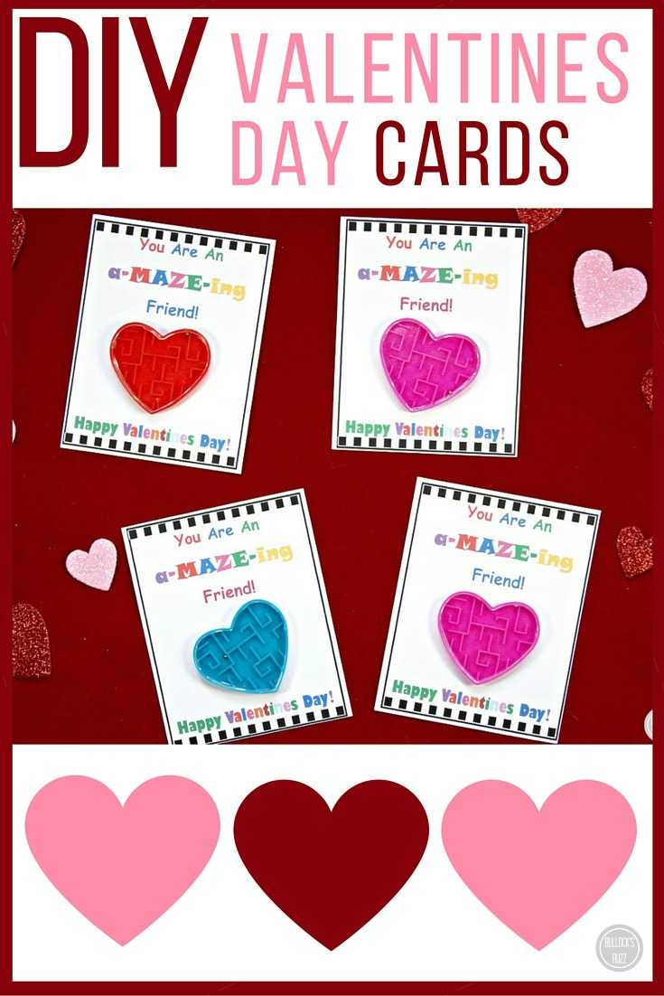 Diy Valentine's Day Cards For Kids With Free Printable Within Valentine Card Template For Kids