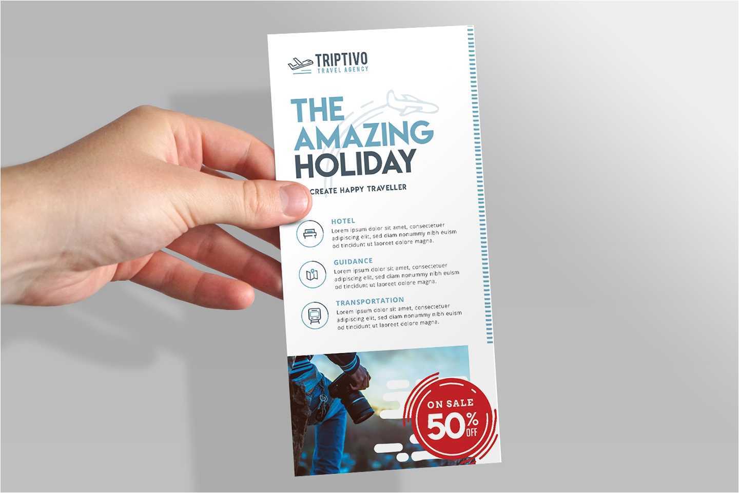 Dl Rack Card Size Free Dl Rack Card Template Mockup Psd For Inside Dl Card Template