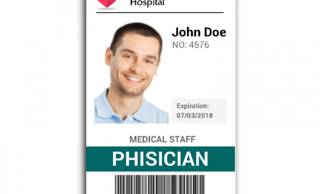 Doctor Id Card #2 | Wit Research | Id Card Template with regard to Hospital Id Card Template