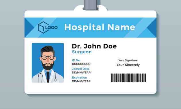 Doctor Id Card Template Medical Identity Badge throughout Doctor Id Card Template