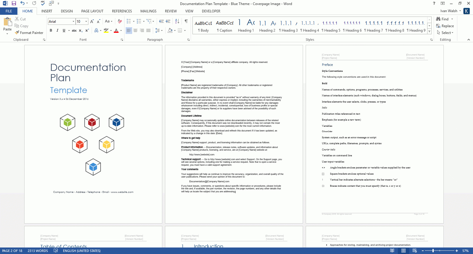 Documentation Plan Template (Ms Word/excel Wbs) – Templates Within Where Are Templates In Word