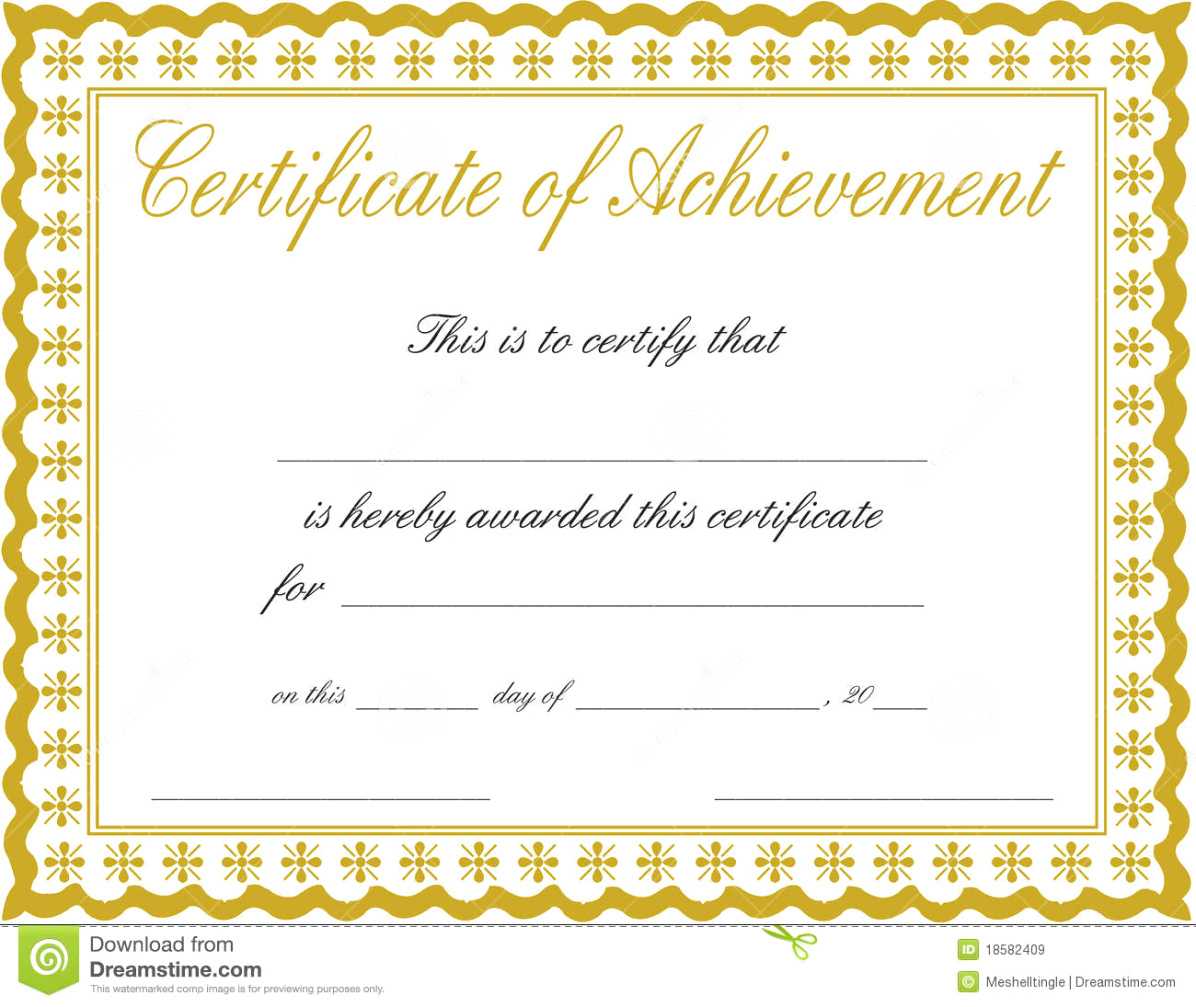 Docx Achievement Certificates Templates Free Certificate In Certificate Of Accomplishment Template Free