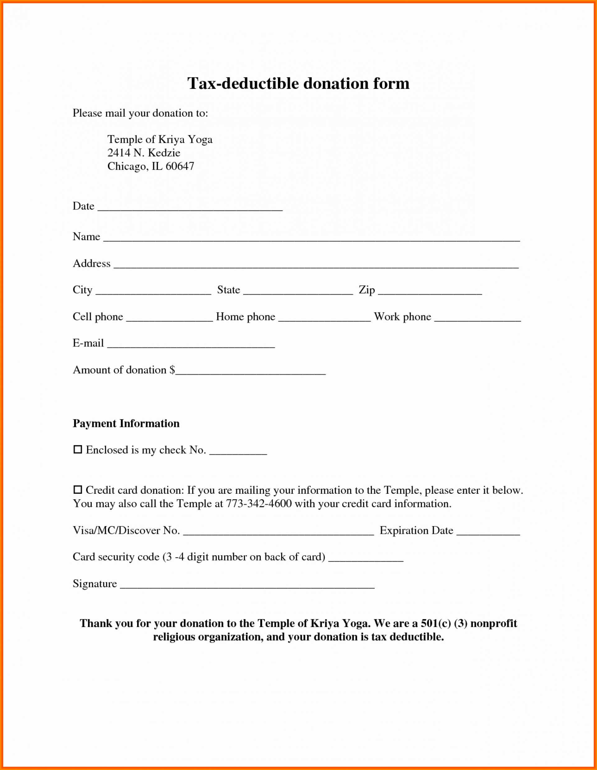 Donation Form Template Income Tax Doc Request Pdf Pertaining To Donation Card Template Free