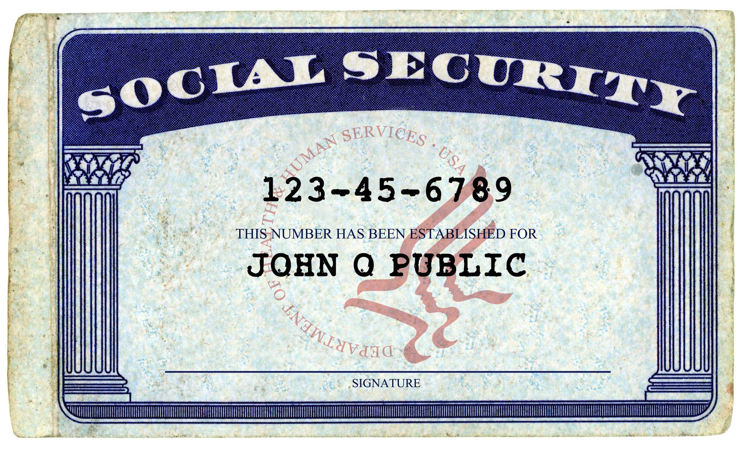 Don't Give Your Social Security Number At These Places With Social Security Card Template Photoshop