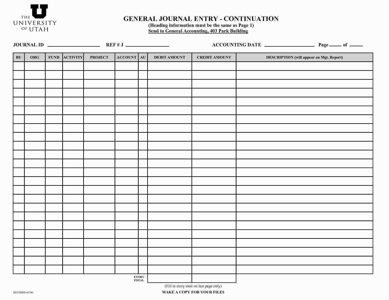 Double Entry Journal Template Elegant Accounting Journal Intended For Double Entry Journal Template For Word