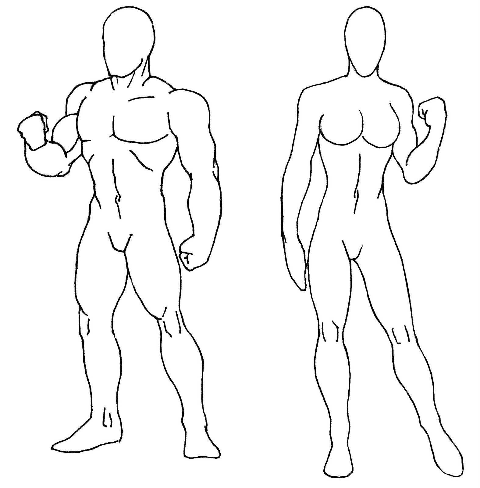 Download Blank Body Drawing Human Of () Drawing Images In Blank Body Map Template
