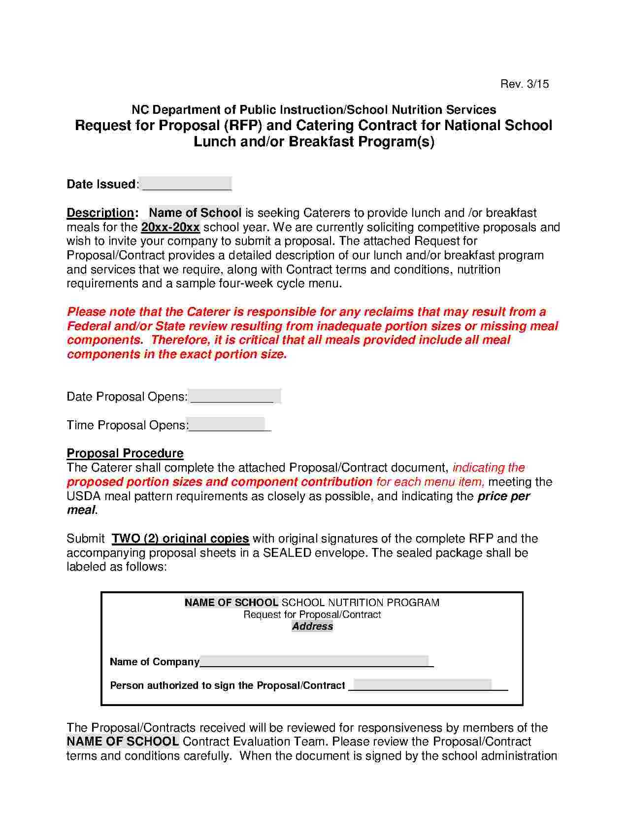 Download Catering Contract Style 1 Template For Free At In Catering Contract Template Word