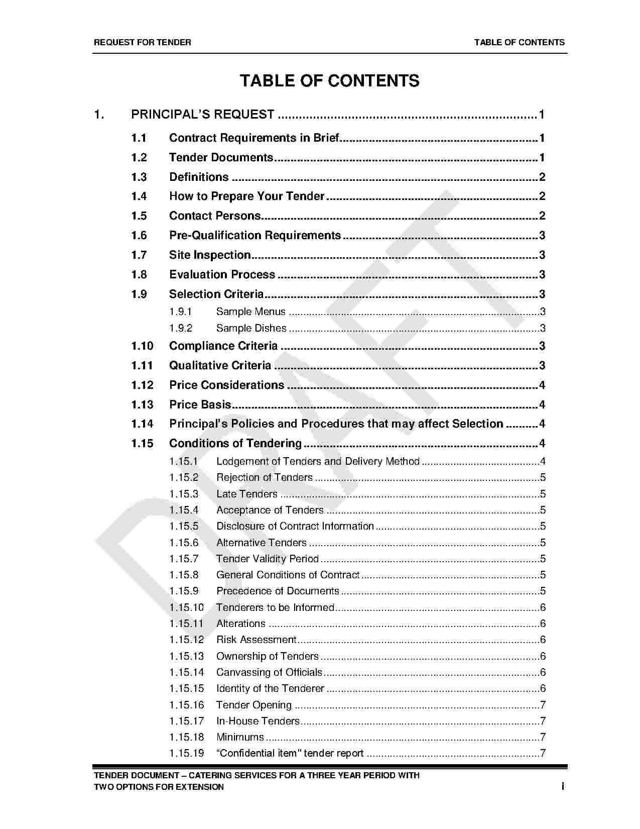 Download Catering Contract Style 1 Template For Free At With Regard To Catering Contract Template Word