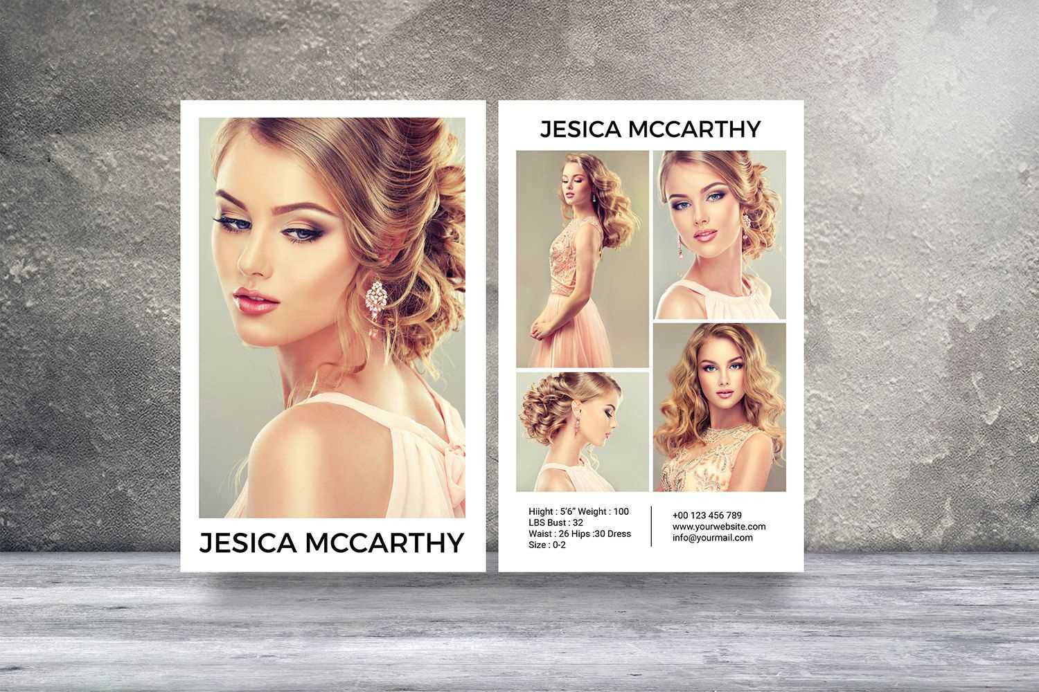 Download Comp Card Template - Atlantaauctionco In Free Model Comp Card Template