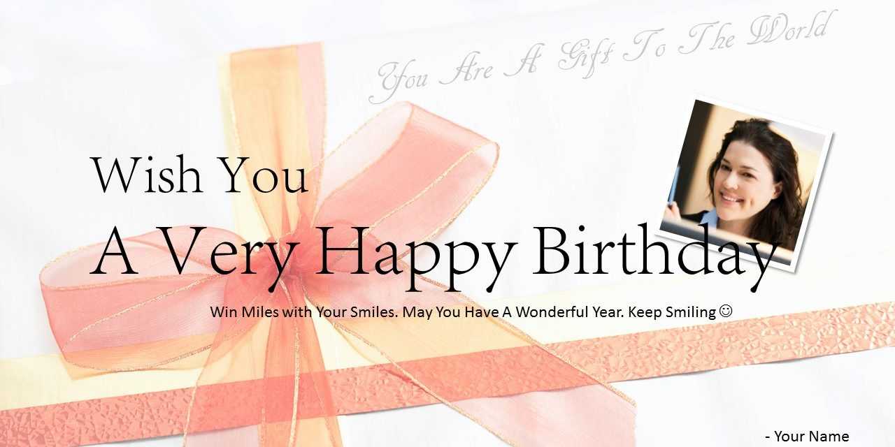 Download Free Happy Birthday Powerpoint Template Card In Greeting Card Template Powerpoint