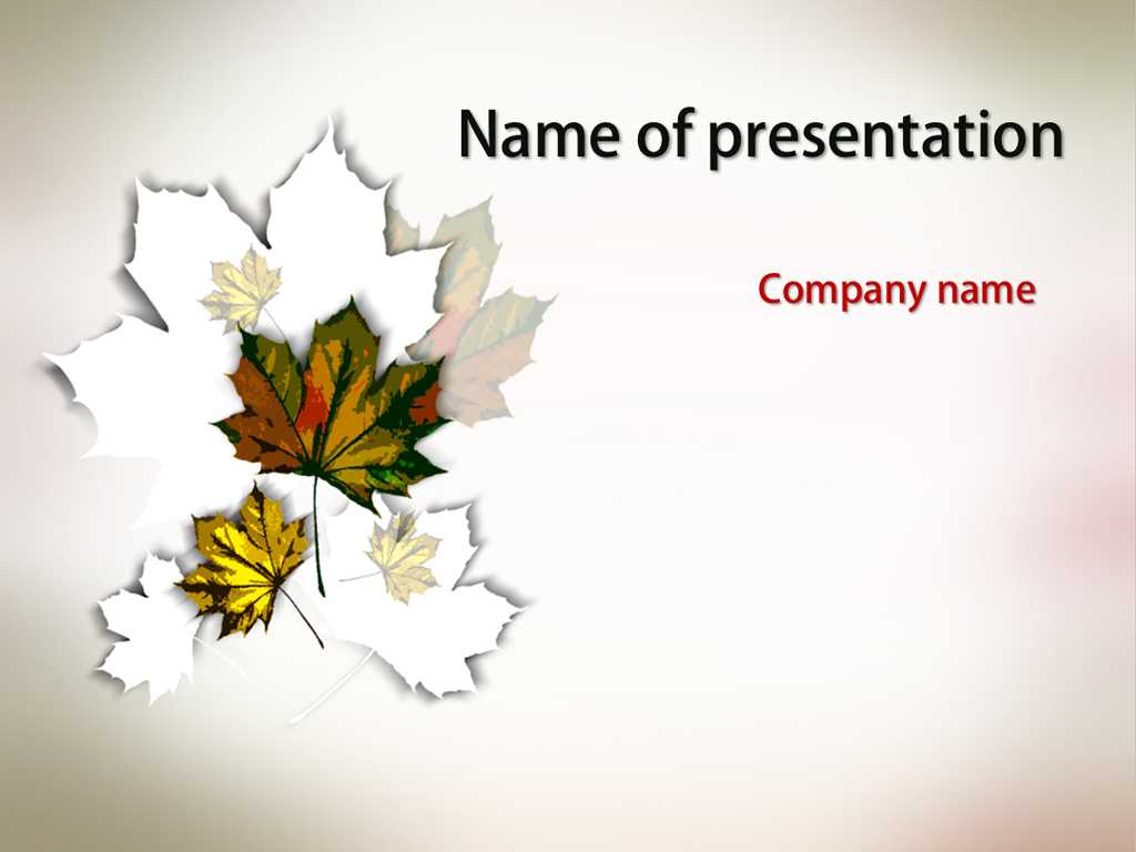 Download Free Maple Leaves Powerpoint Template For Intended For Free Fall Powerpoint Templates