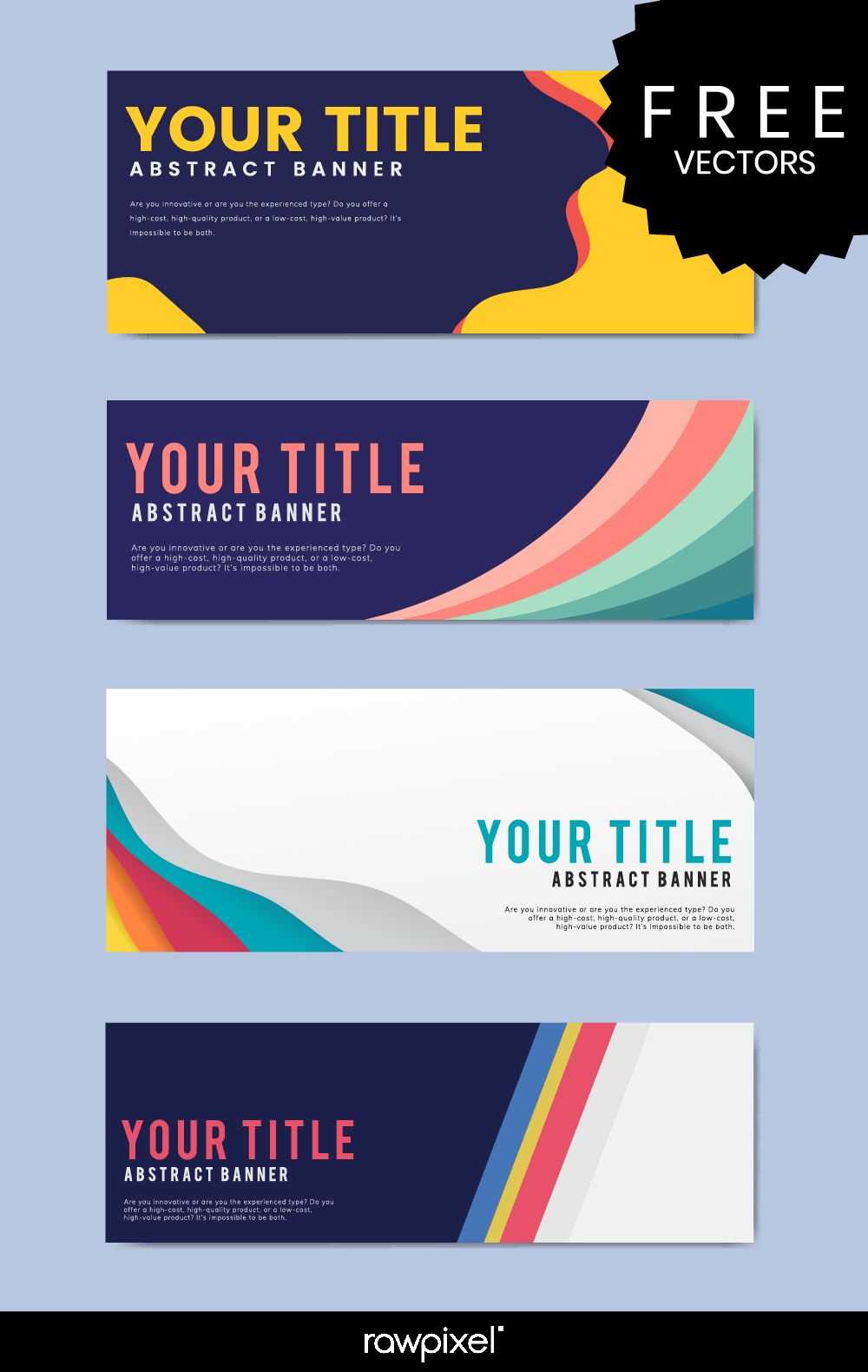 Download Free Modern Business Banner Templates At Rawpixel Inside Website Banner Templates Free Download