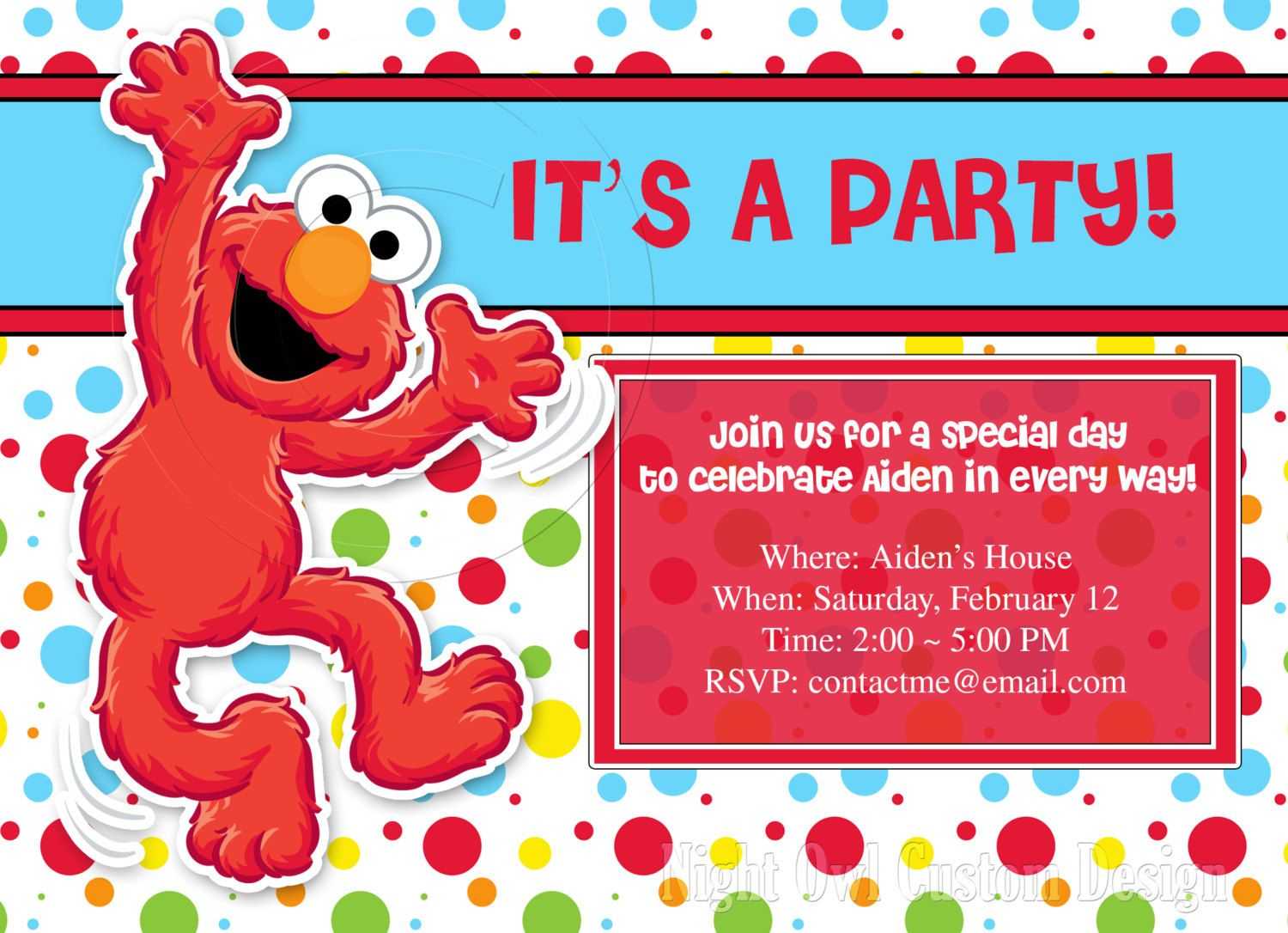 Download Now Free Template Free Printable Elmo Birthday Throughout Elmo Birthday Card Template