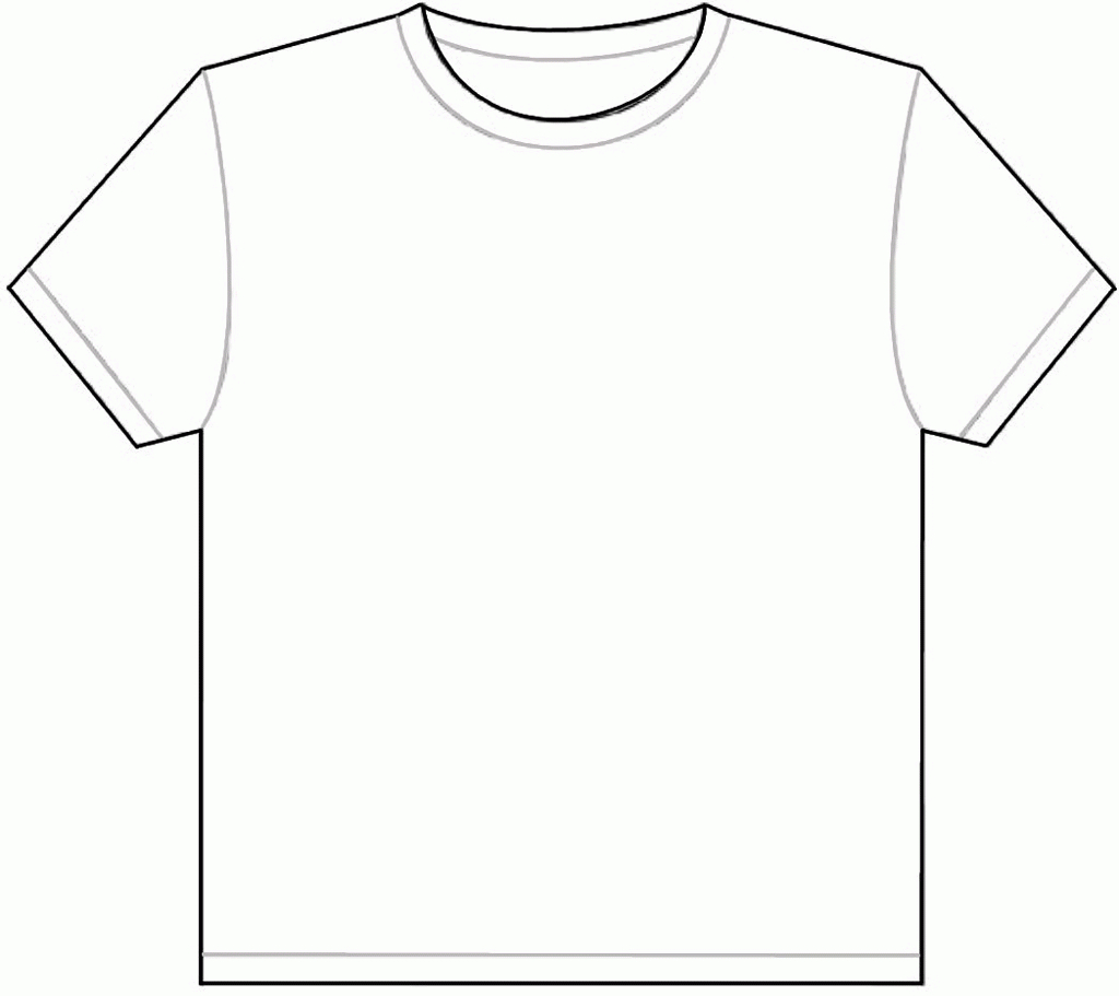 Download Or Print This Amazing Coloring Page: Best Photos Of Intended For Blank Tshirt Template Pdf