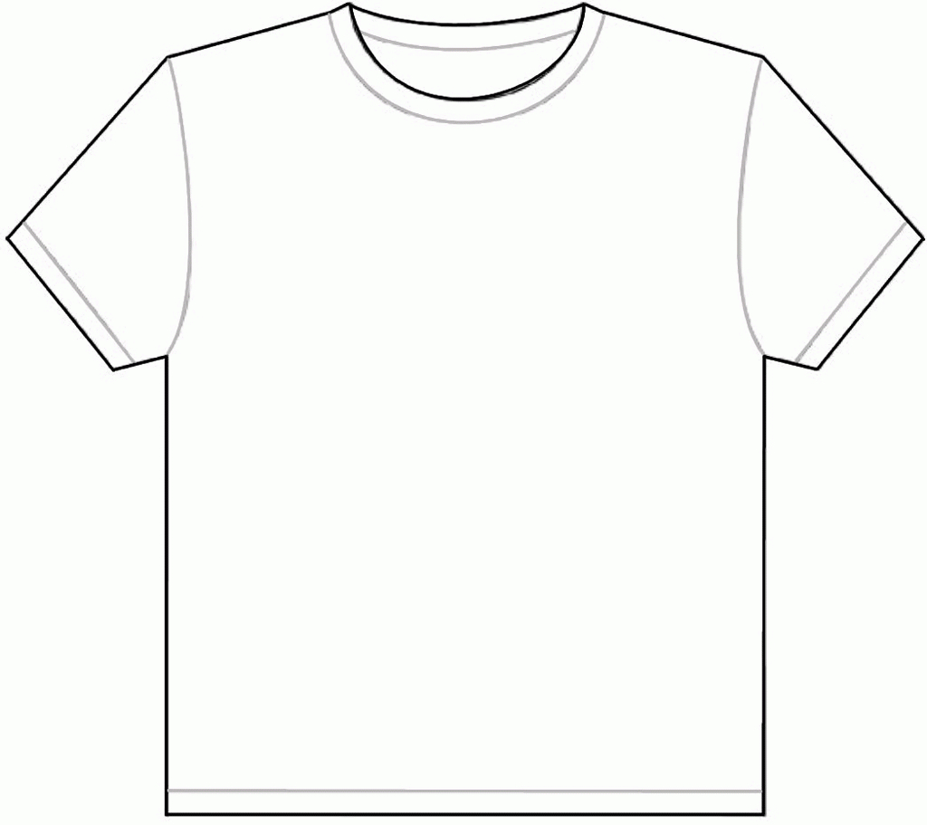 Download Or Print This Amazing Coloring Page: Best Photos Of With Regard To Printable Blank Tshirt Template