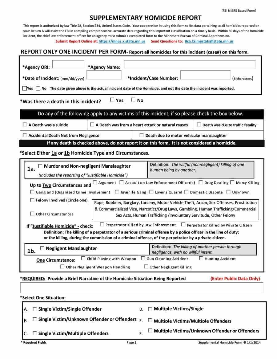 Download Police Report Template 20 | Police | Police Report Throughout Police Incident Report Template