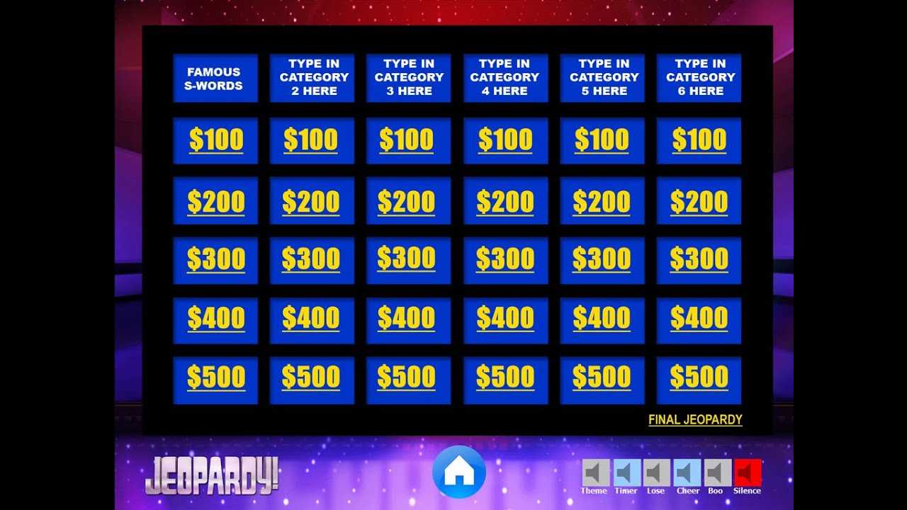 Download The Best Free Jeopardy Powerpoint Template - How To Make And Edit  Tutorial With Regard To Jeopardy Powerpoint Template With Sound