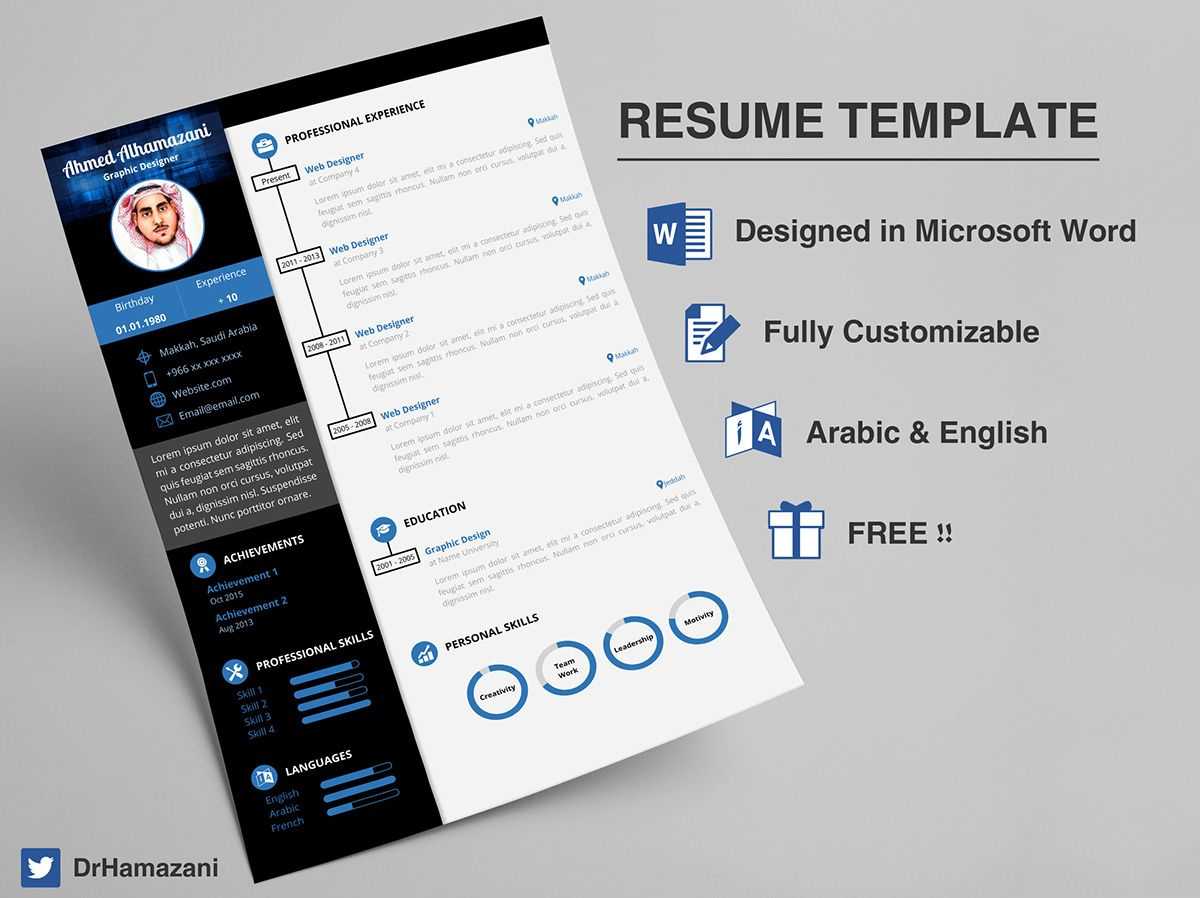 Download The Unlimited Word Resume Template (Free) On Throughout Resume Templates Word 2013