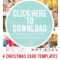 Downloadable Christmas Card Templates For Photos |  Free throughout Free Christmas Card Templates For Photographers