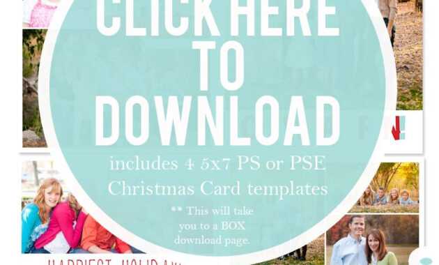 Downloadable Christmas Card Templates For Photos |  Free throughout Free Christmas Card Templates For Photographers