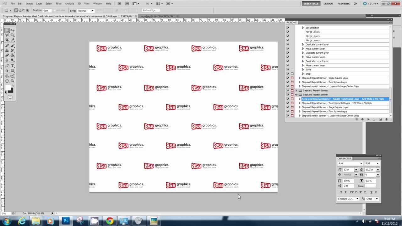 Downloading And Using The Step And Repeat Photoshop Action Throughout Step And Repeat Banner Template