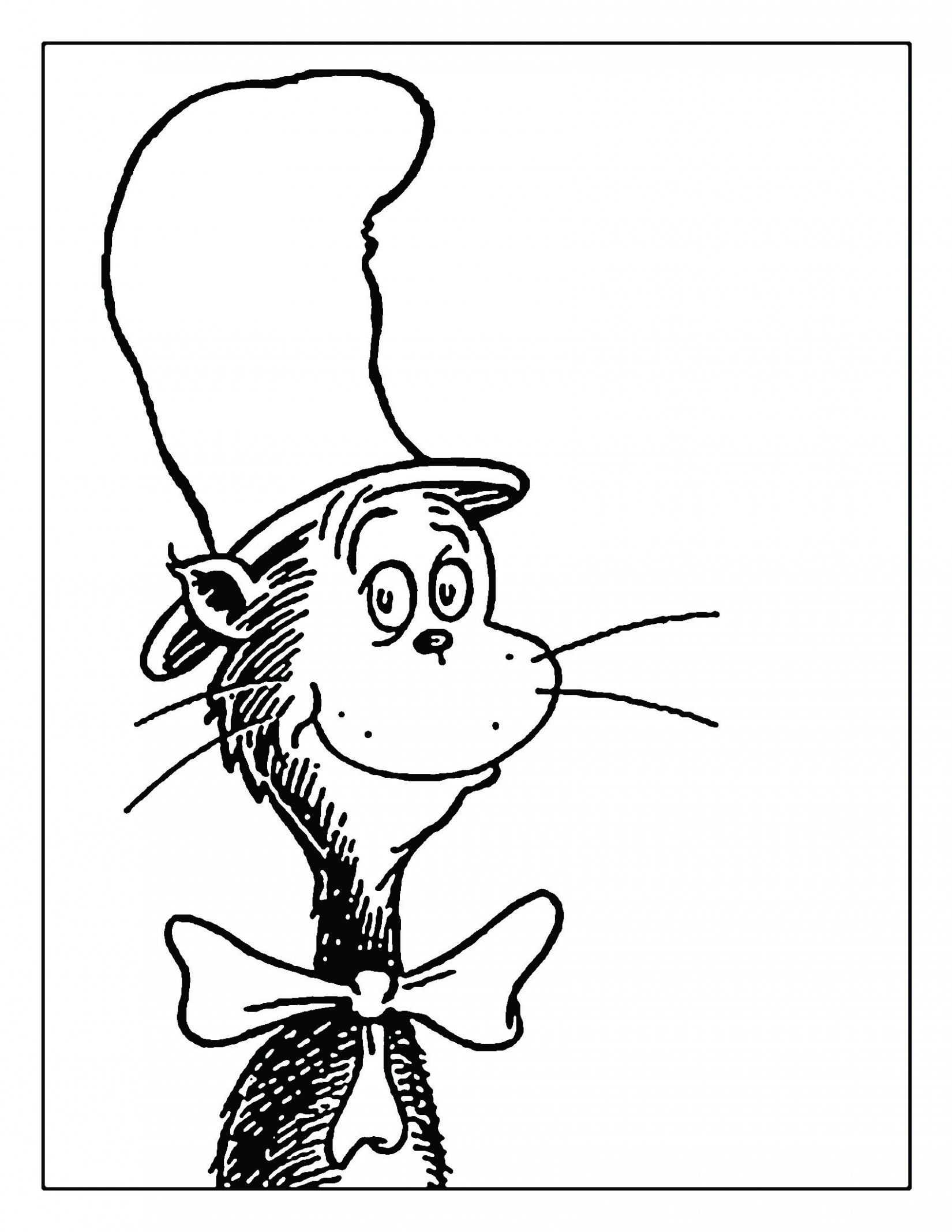 Dr. Seuss Cat In The Hat |  Dr Seuss  | Dr Seuss Coloring Within Blank Cat In The Hat Template