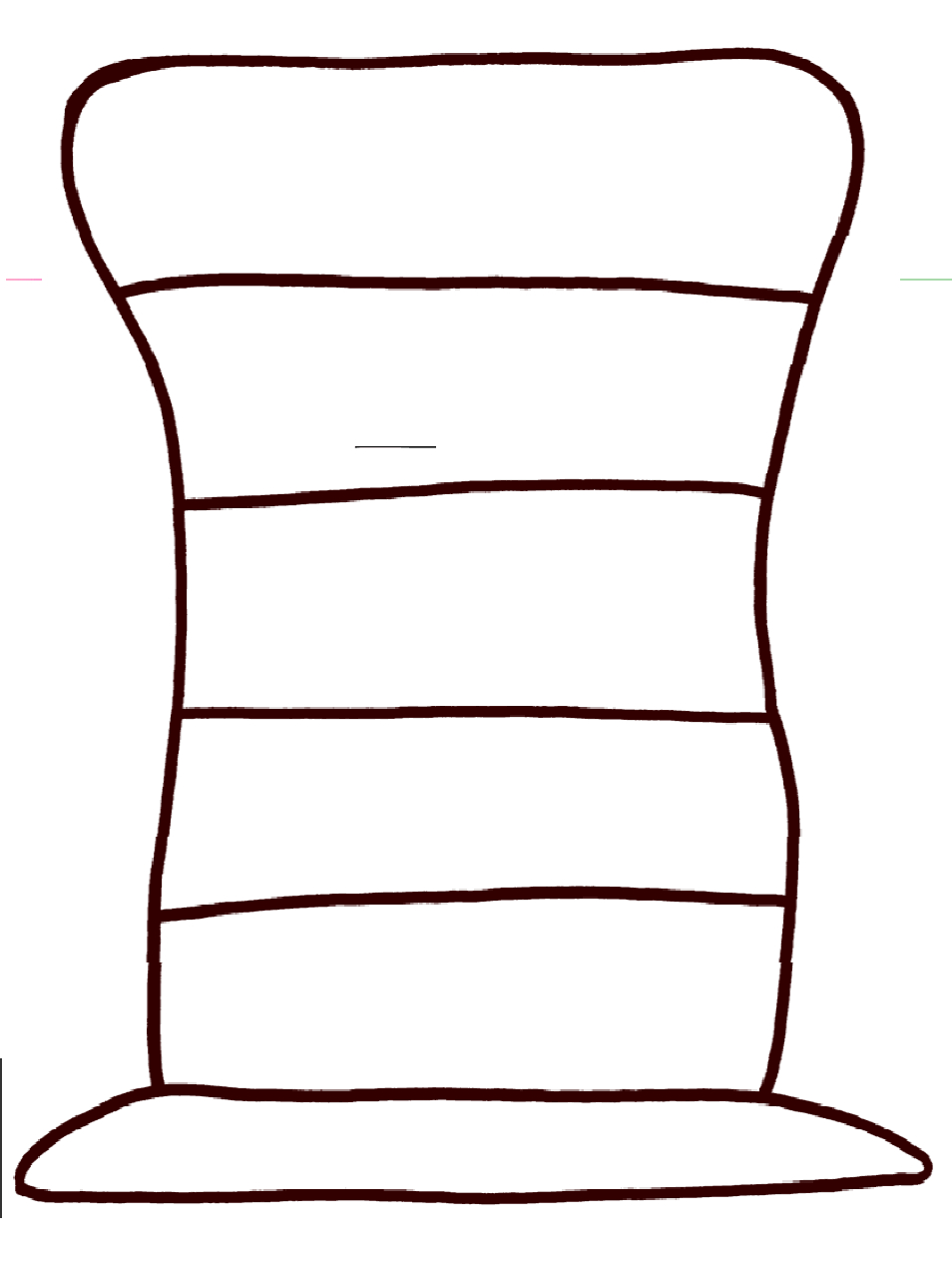 Dr Seuss Hat Pattern.pdf Use To Divide The Sections Up, Do Pertaining To Blank Cat In The Hat Template