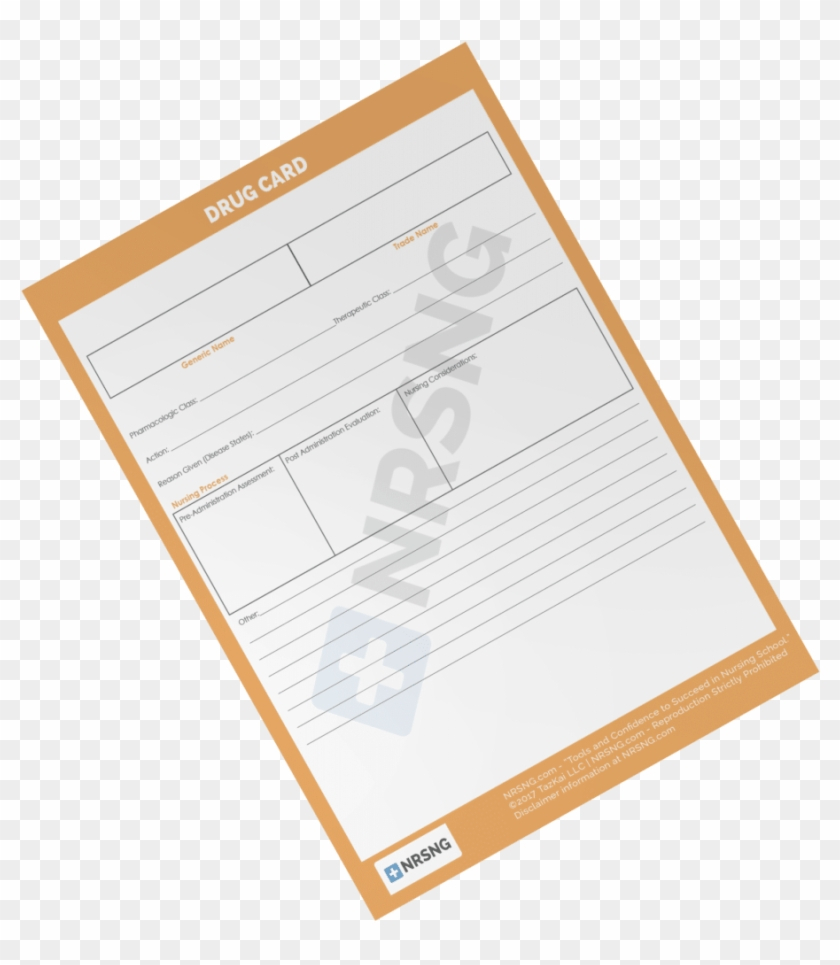 Drug Card Template – Most Common Medication Classes, Hd Png Regarding Medication Card Template