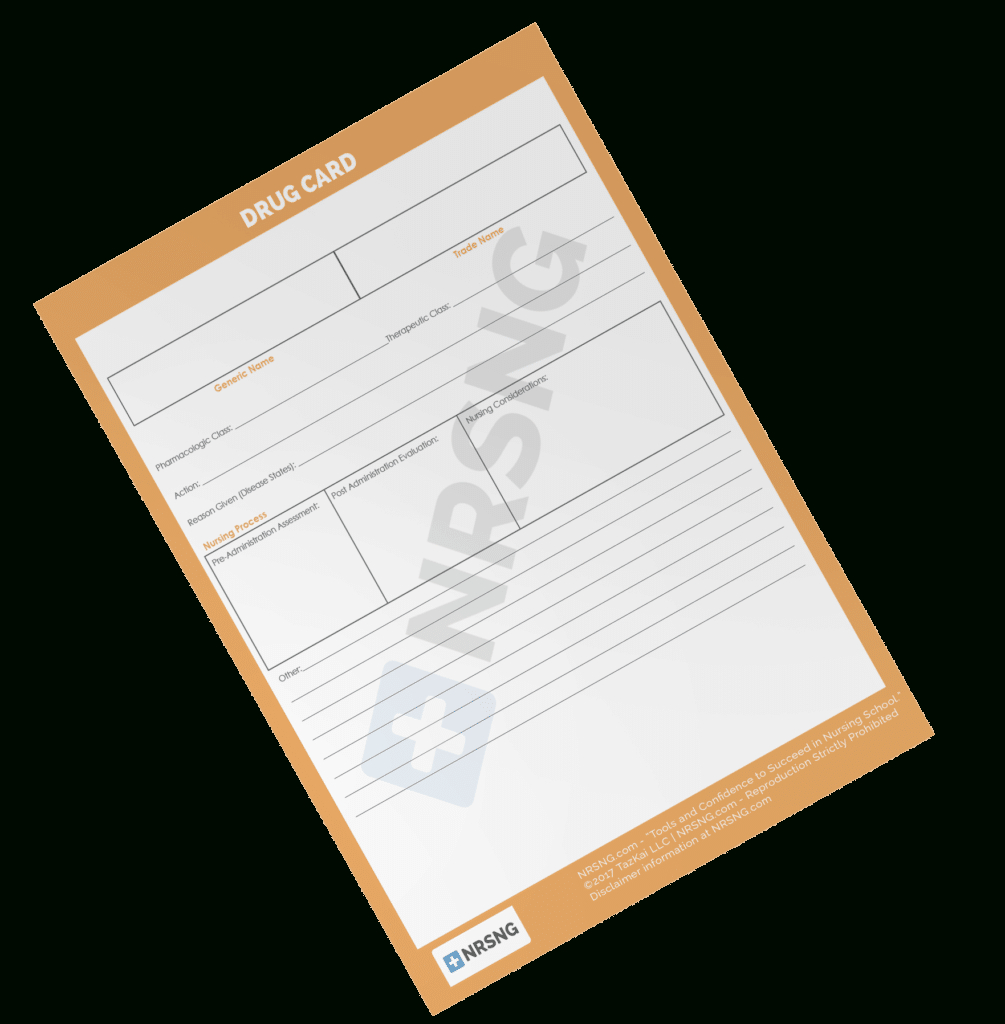 Drug Card Template | Nrsng Within Med Cards Template