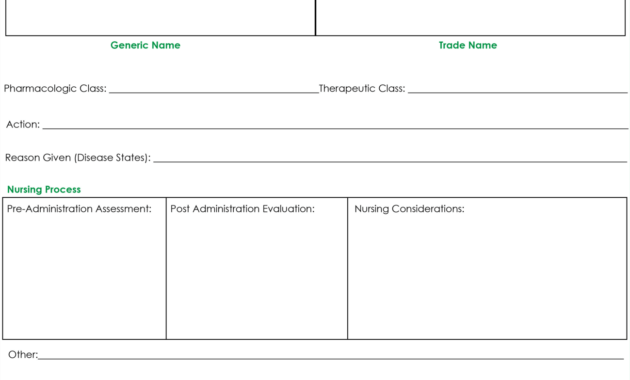 Drug Card Template | Nursing | Pharmacology Nursing, Nursing with regard to Med Card Template