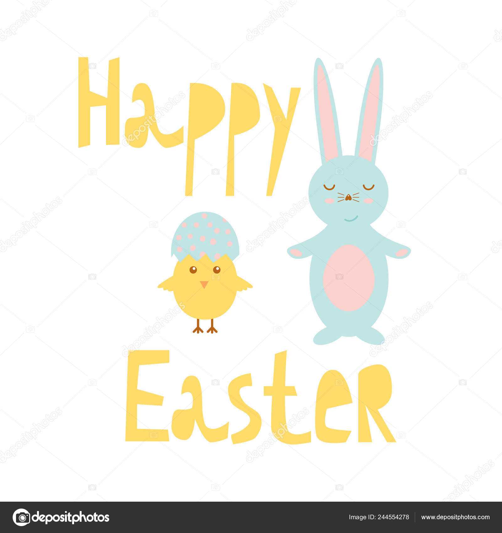 Easter Chick Templates | Happy Easter Greeting Card Template Pertaining To Easter Chick Card Template