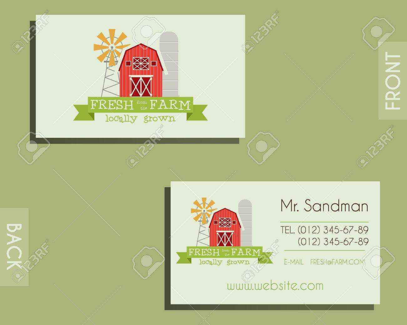 Eco, Organic Visiting Card Template. For Natural Shop, Farm Products.. Throughout Bio Card Template