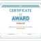 Editable Award Certificate Template In Word #1476 In Blank Award Certificate Templates Word