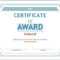 Editable Award Certificate Template In Word #1476 Regarding Winner Certificate Template