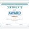 Editable Award Certificate Template In Word #1476 Within Academic Award Certificate Template