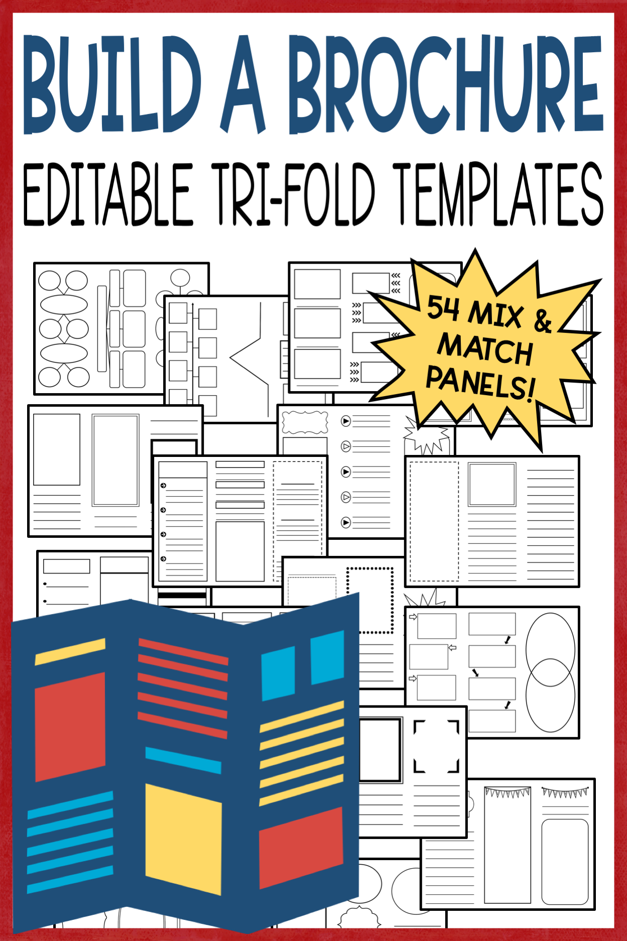 Editable Brochure Templates | Graphic Organizers | Teacher Within Brochure Rubric Template