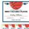 Editable Pdf Sports Team Basketball Certificate Award Intended For Basketball Certificate Template