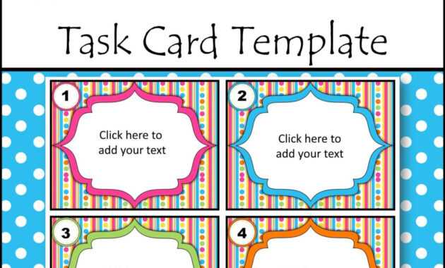 Editable Task Card Templates - Bkb Resources regarding Task Card Template