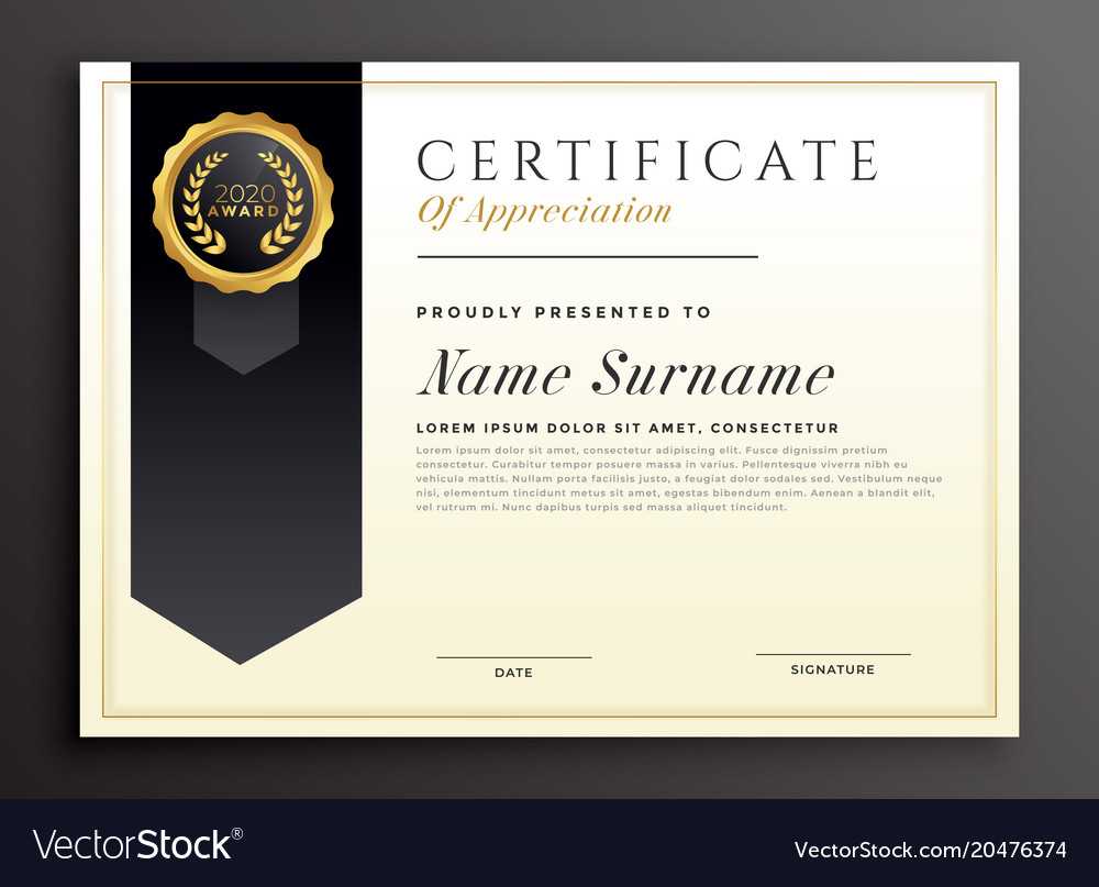 Elegant Diploma Award Certificate Template Design Regarding Elegant Certificate Templates Free