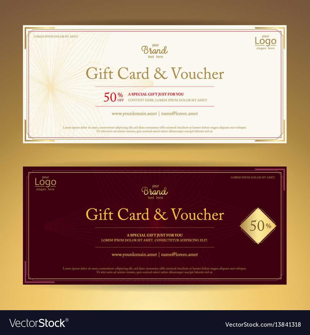 Elegant Gift Voucher Or Gift Card Or Coupon Intended For Elegant Gift Certificate Template