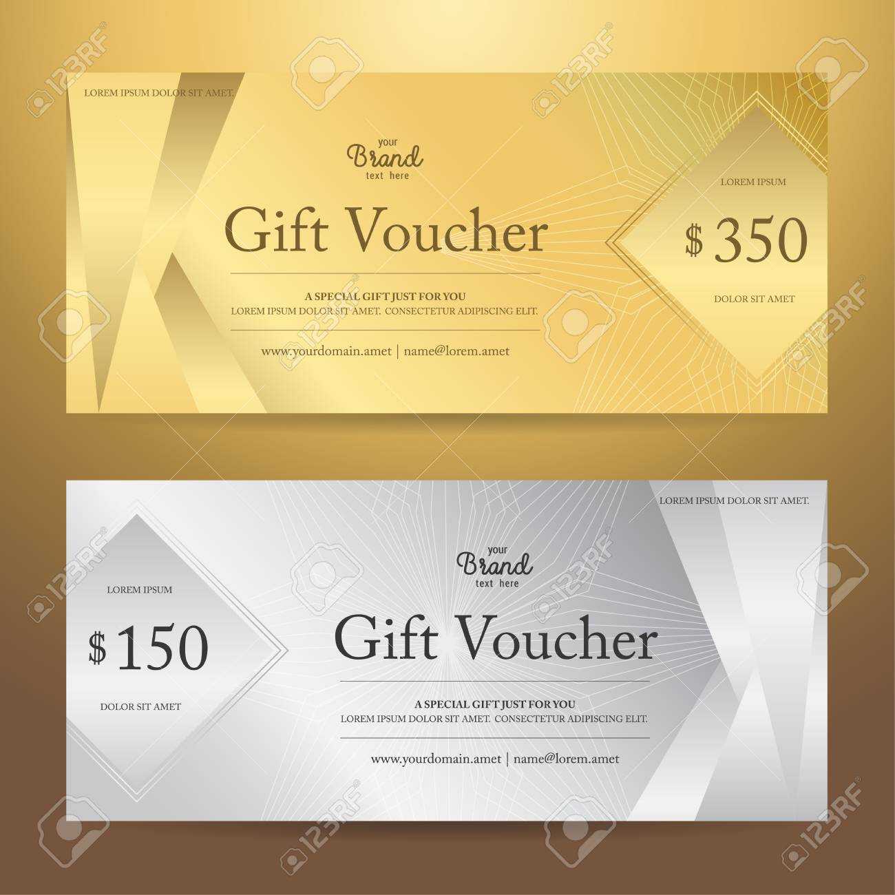 Elegant Gift Voucher Or Gift Card Or Coupon Template For Discount.. Intended For Elegant Gift Certificate Template