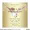 Elegant Gold Dove In Loving Memory Memorial Invitation Throughout Death Anniversary Cards Templates