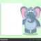 Elephant White Board Template Your Text Cartoon Character With Blank Elephant Template